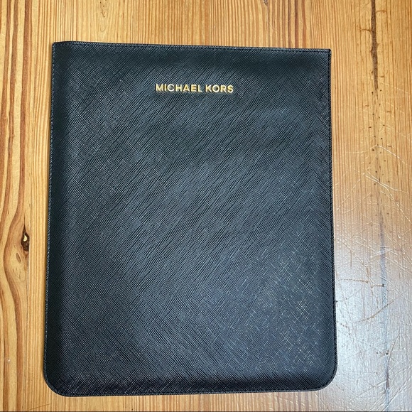 Michael Kors Accessories - Michael Kors black leather small IPAD or device case holder